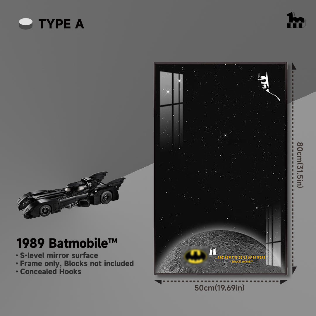 Display frame for LEGO® TECHNIC™ 1989 Batmobile