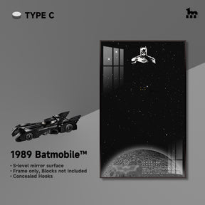 Display frame for LEGO® TECHNIC™ 1989 Batmobile