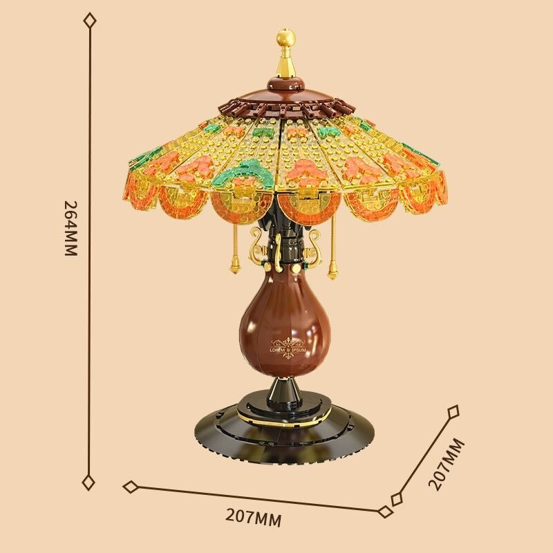 ZHEGAO™ Retro Table Lamp Building Blocks, Art Decoration Model