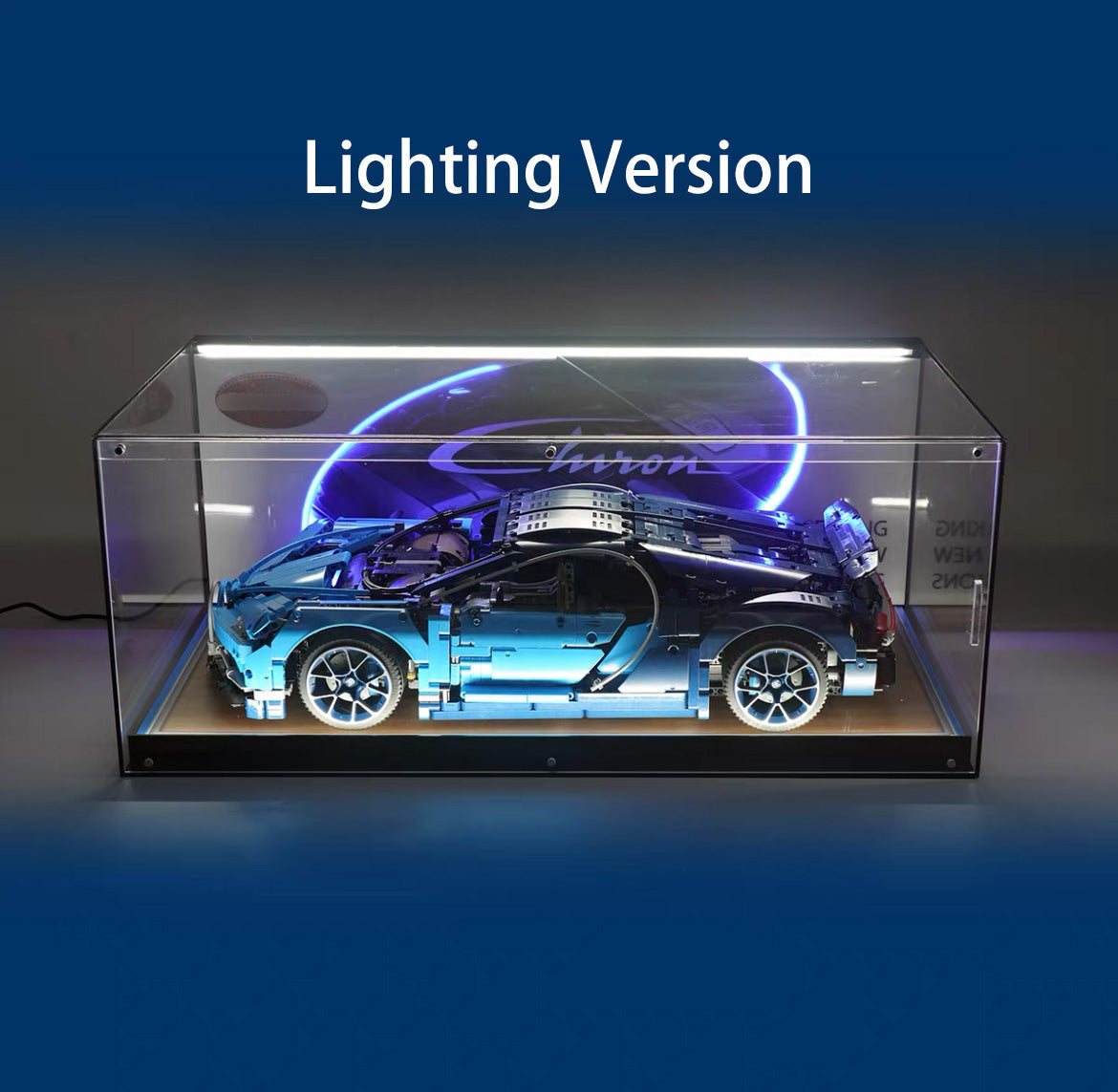 【Premium】LEGO® Bugatti Chiron Acrylic Display Case