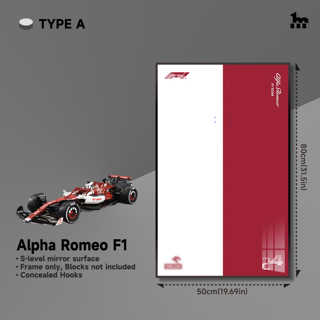 Car Display frame for Alfa Romeo F1 Moc