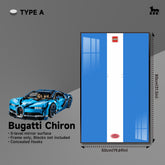 Car Display Frame for LEGO® TECHNIC™ Bugatti Chiron 42083