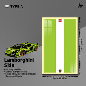 Car display frame for LEGO® TECHNIC™ Lamborghini Sián FKP 37 42115