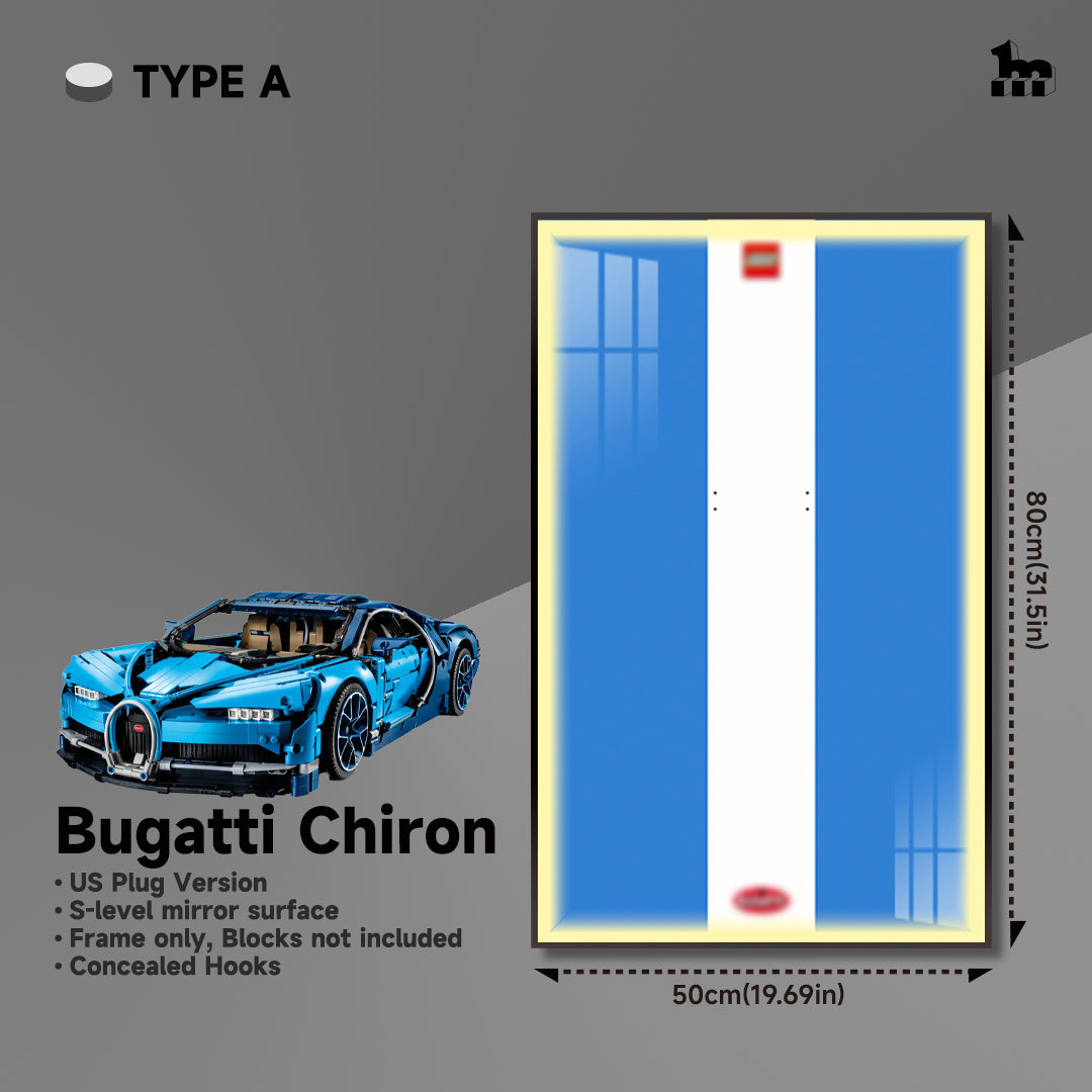 Car Display Frame for LEGO® TECHNIC™ Bugatti Chiron 42083