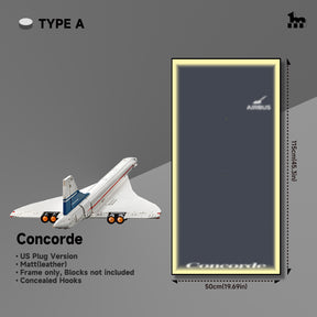 Wall Display Frames  for LEGO® ICONS Concorde