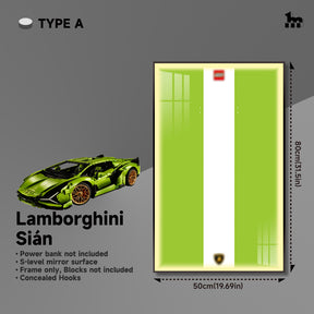 Car display frame for LEGO® TECHNIC™ Lamborghini Sián FKP 37 42115