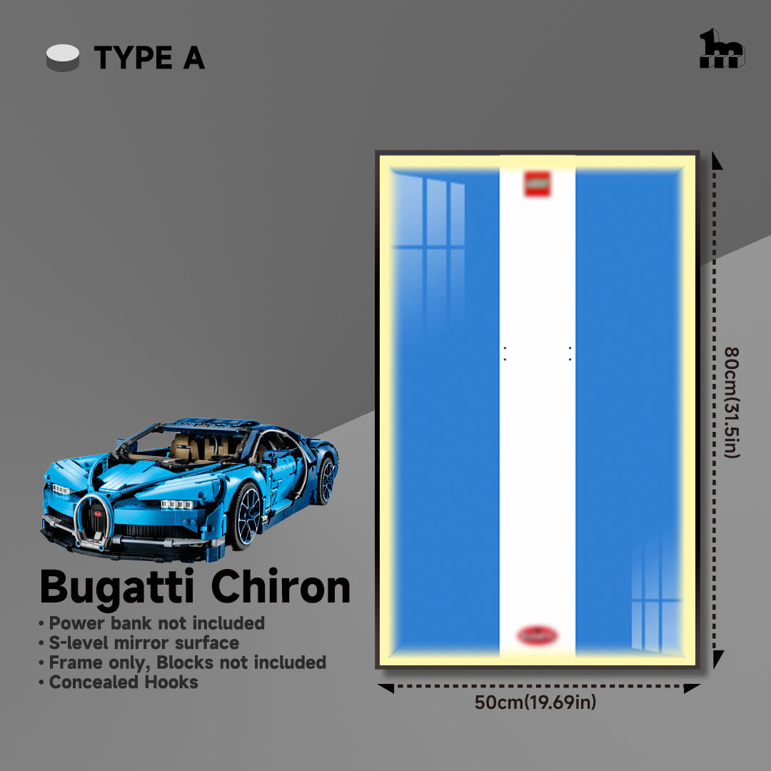 Car Display Frame for LEGO® TECHNIC™ Bugatti Chiron 42083