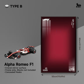 Car Display frame for Alfa Romeo F1 Moc