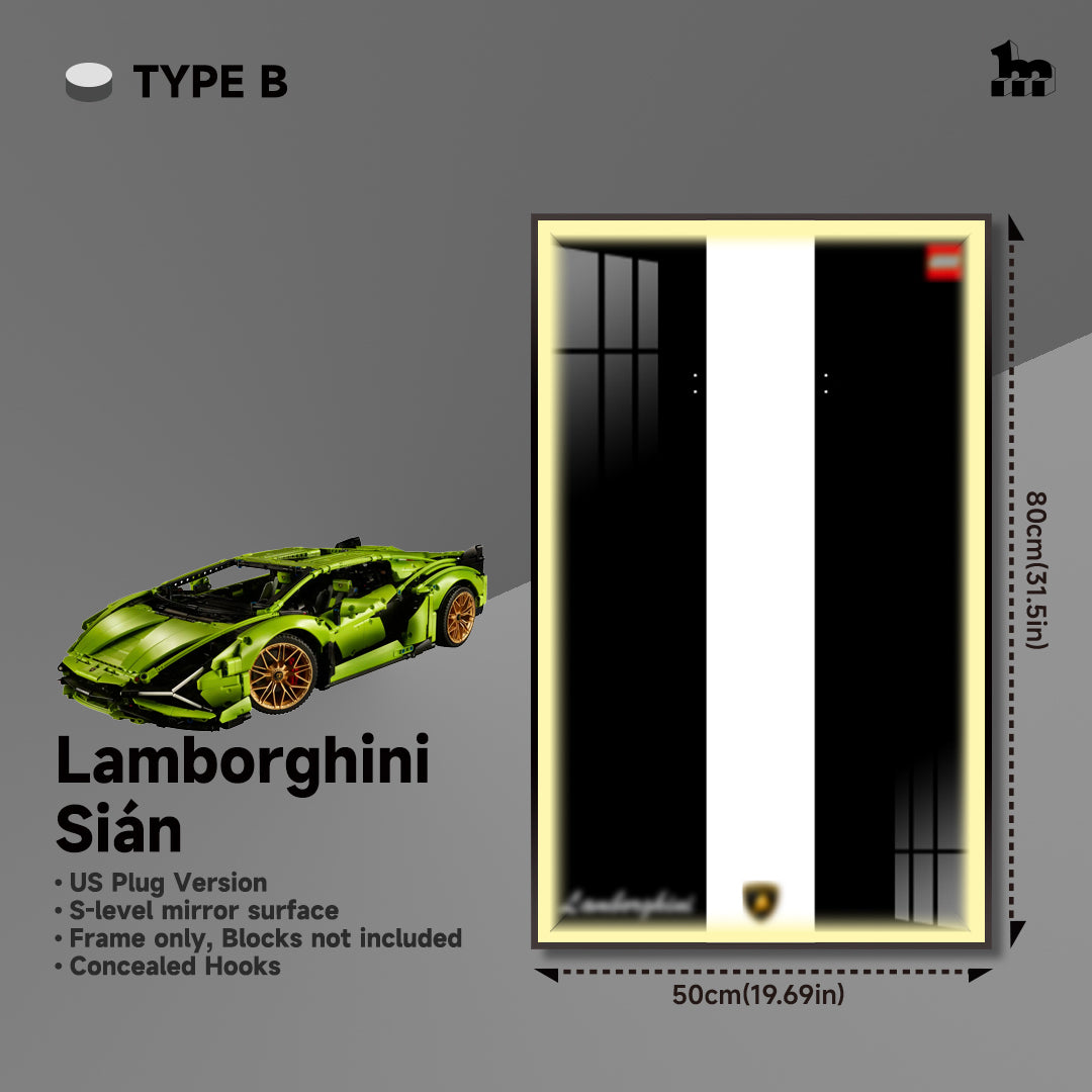 Car display frame for LEGO® TECHNIC™ Lamborghini Sián FKP 37 42115