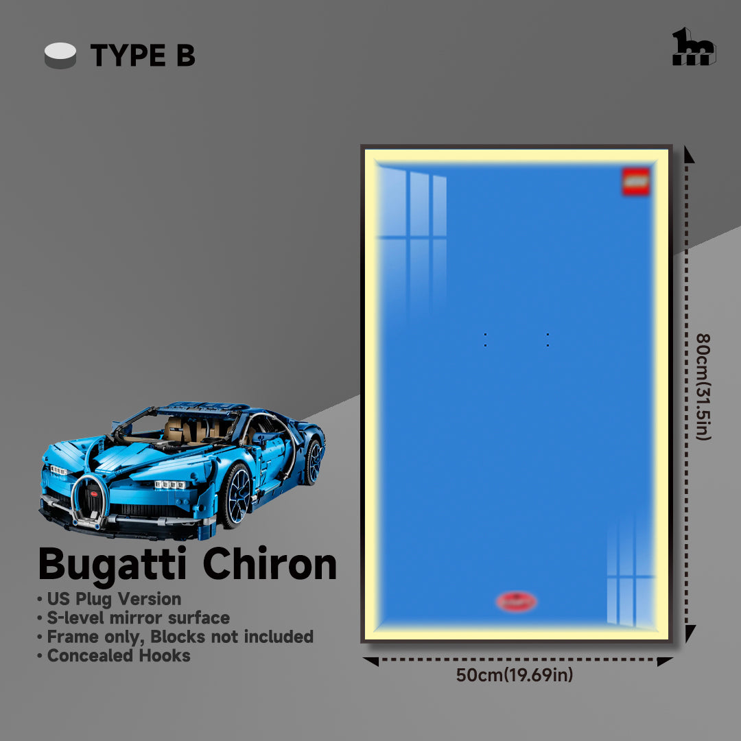 Car Display Frame for LEGO® TECHNIC™ Bugatti Chiron 42083