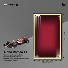 Car Display frame for Alfa Romeo F1 Moc