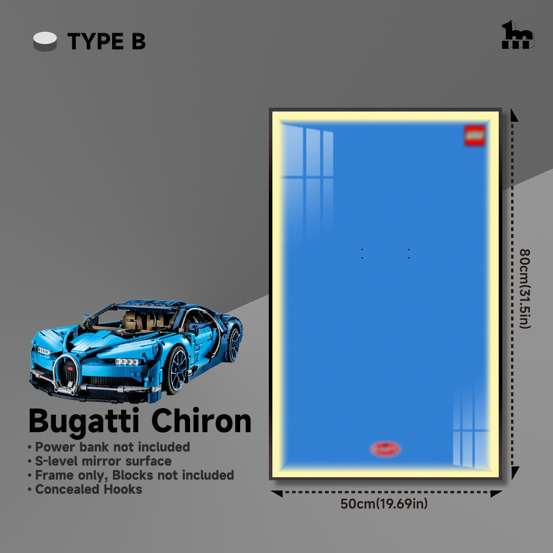 Car Display Frame for LEGO® TECHNIC™ Bugatti Chiron 42083