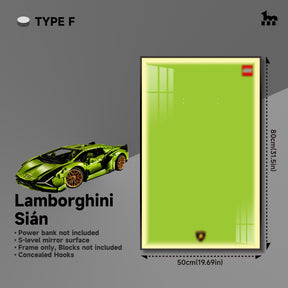 Car display frame for LEGO® TECHNIC™ Lamborghini Sián FKP 37 42115