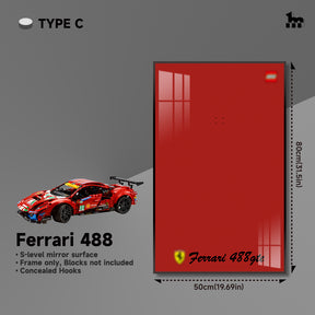 Car Display Wall Frame for LEGO® TECHNIC™ Ferrari 488 42125