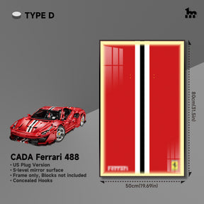 Car Display Wall Frame for LEGO® TECHNIC™ Ferrari 488 42125