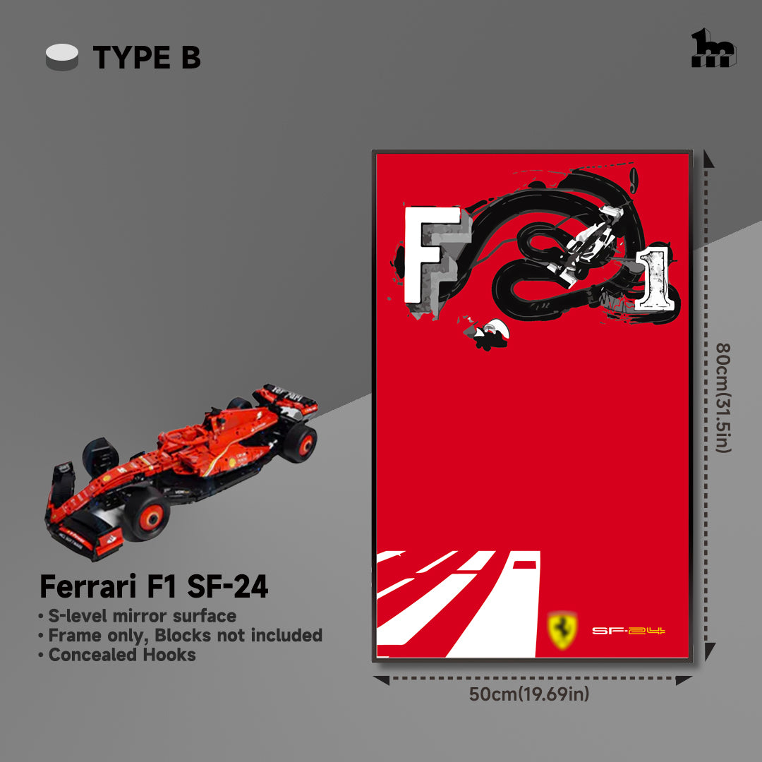 Car Display Frame For LEGO® TECHNIC™ Ferrari F1 SF-24 42207