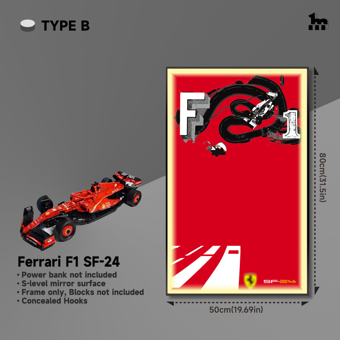 Car Display Frame For LEGO® TECHNIC™ Ferrari F1 SF-24 42207