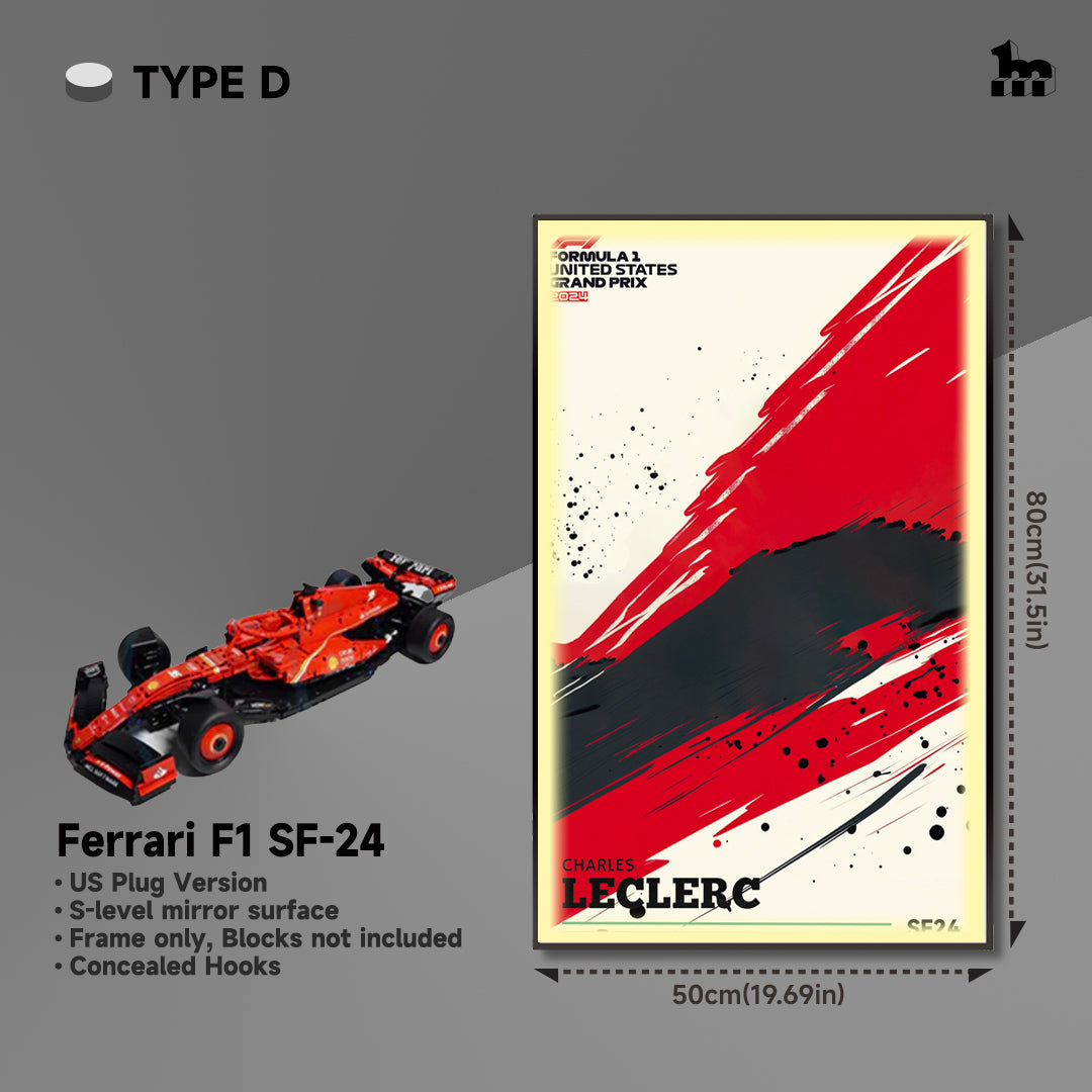 Car Display Frame For LEGO® TECHNIC™ Ferrari F1 SF-24 42207