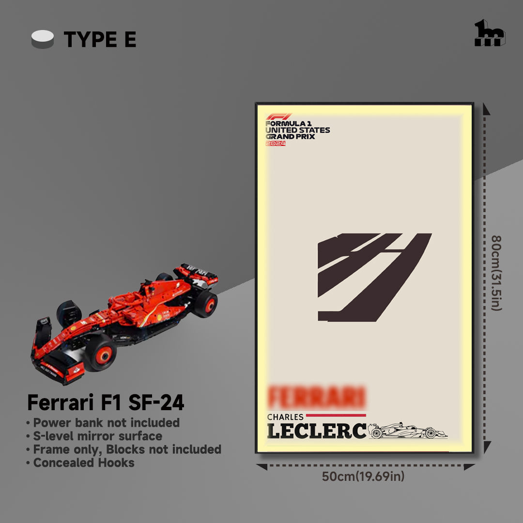 Car Display Frame For LEGO® TECHNIC™ Ferrari F1 SF-24 42207
