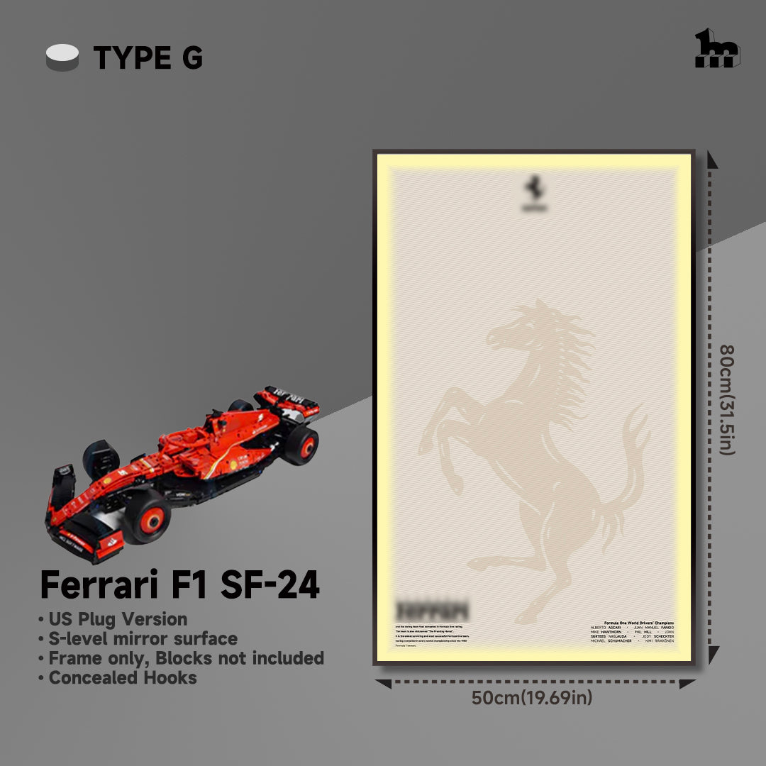 Car Display Frame For LEGO® TECHNIC™ Ferrari F1 SF-24 42207