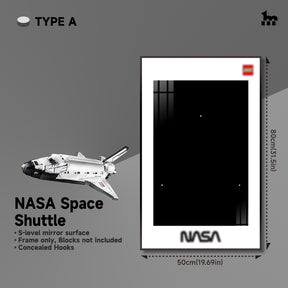 Wall Display Frame for LEGO® ICONS NASA Space Shuttle