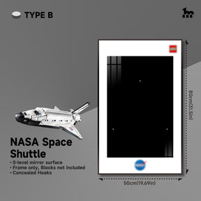 Wall Display Frame for LEGO® ICONS NASA Space Shuttle