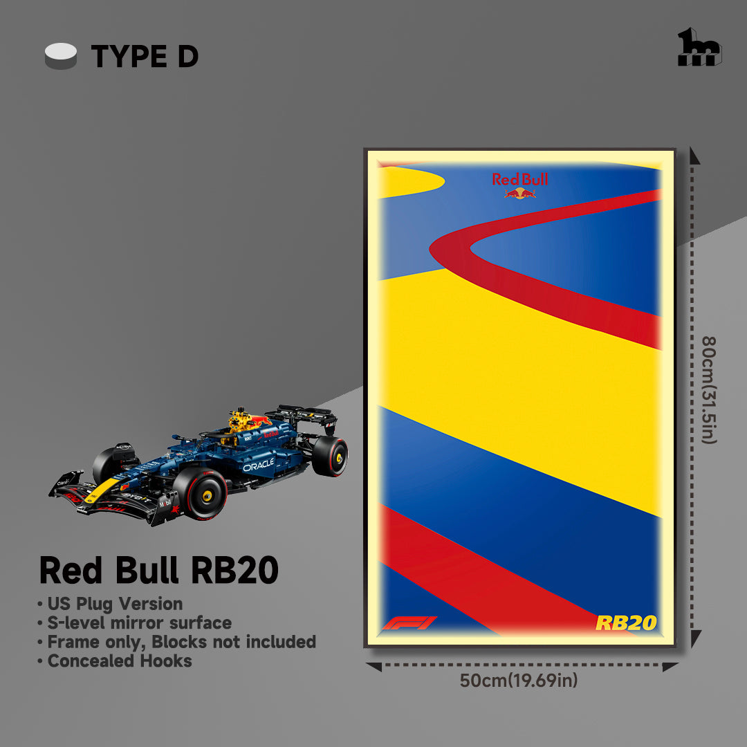 Wall Display Frame For LEGO® Technic™ F1 Series