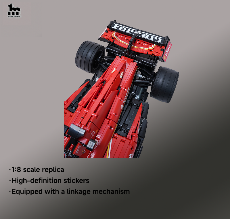 Ferrari F1-SF24 1:8 scale Moc (3365 pieces)