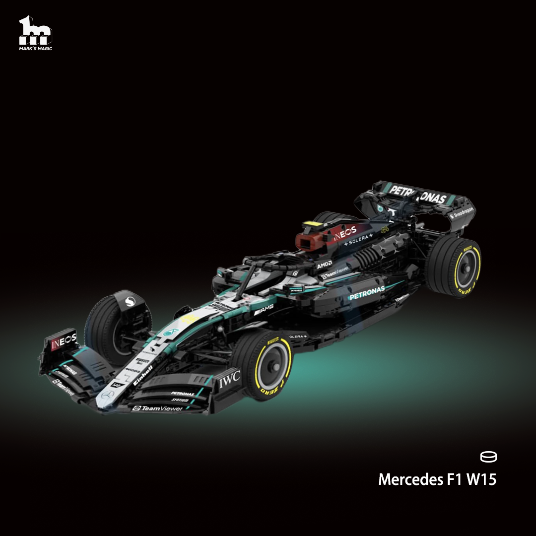 Mercedes F1 W15 1:8 scale MOC (3266 pieces)